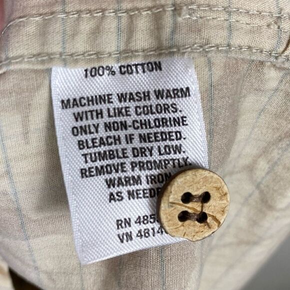 Sideout Destinations y2k Tan Hawaiian Shirt - Picture 4 of 4